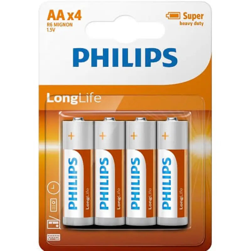 4 Pack AA Size Batteries Essentials