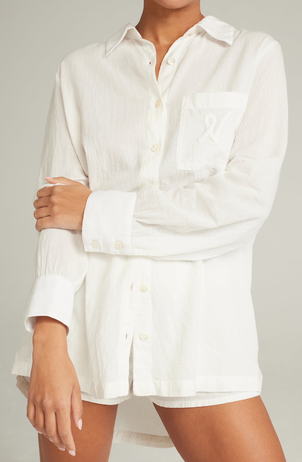 The Midi Shirt Organic Cotton White