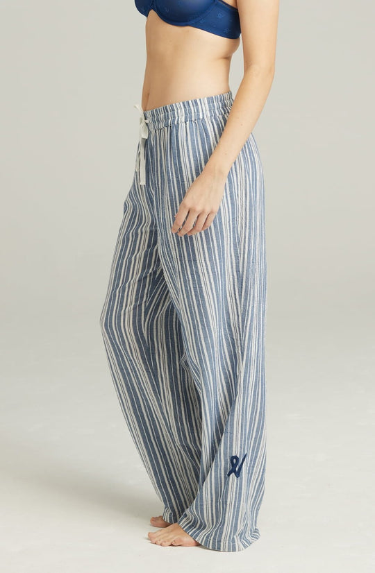 The Classic Trouser French Navy Stripe