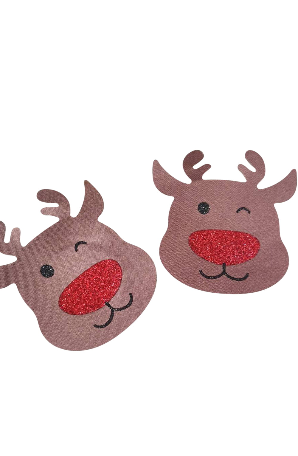 YesX YX960 Brown/Red Reindeer Nipple Covers - Festive Christmas Accessories