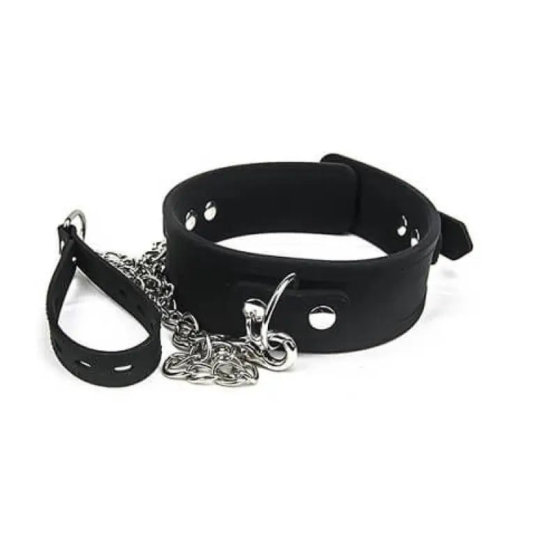 Bound to Please Silicone Collar and Lead Set Bondage Gear