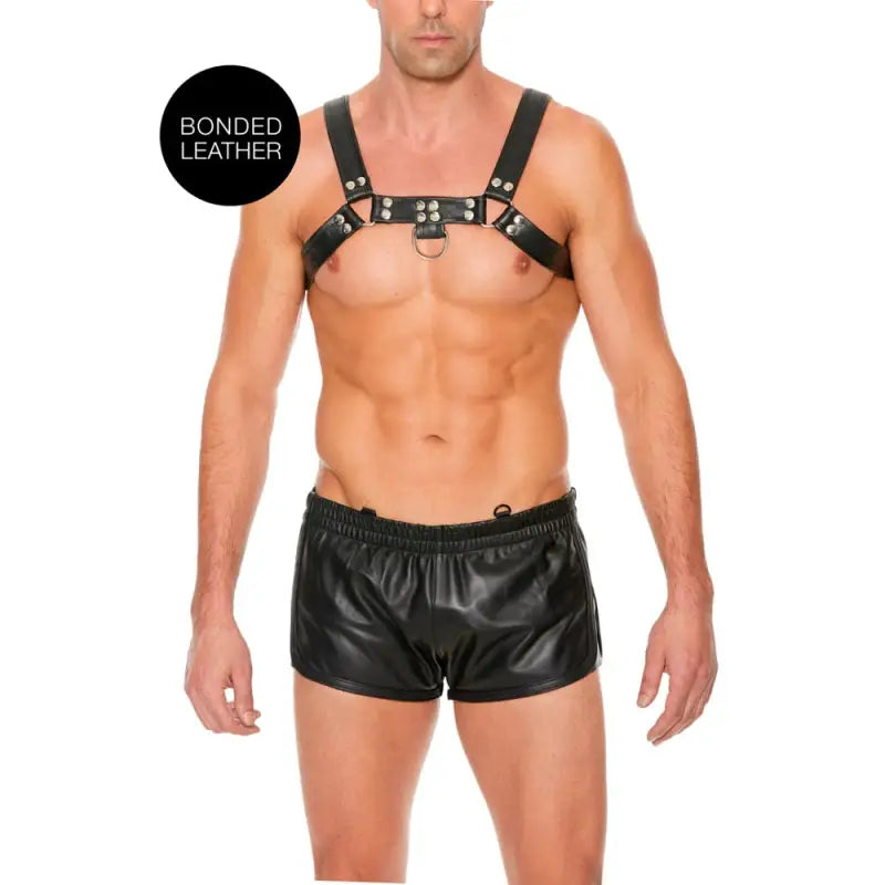 Bulldog Leather Chest Harness S/M Men’s Sexy Underwear