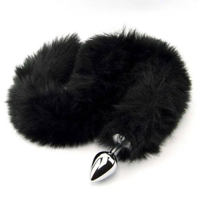 Furry Fantasy Black Panther Tail Butt Plug - Anal Sex Toys