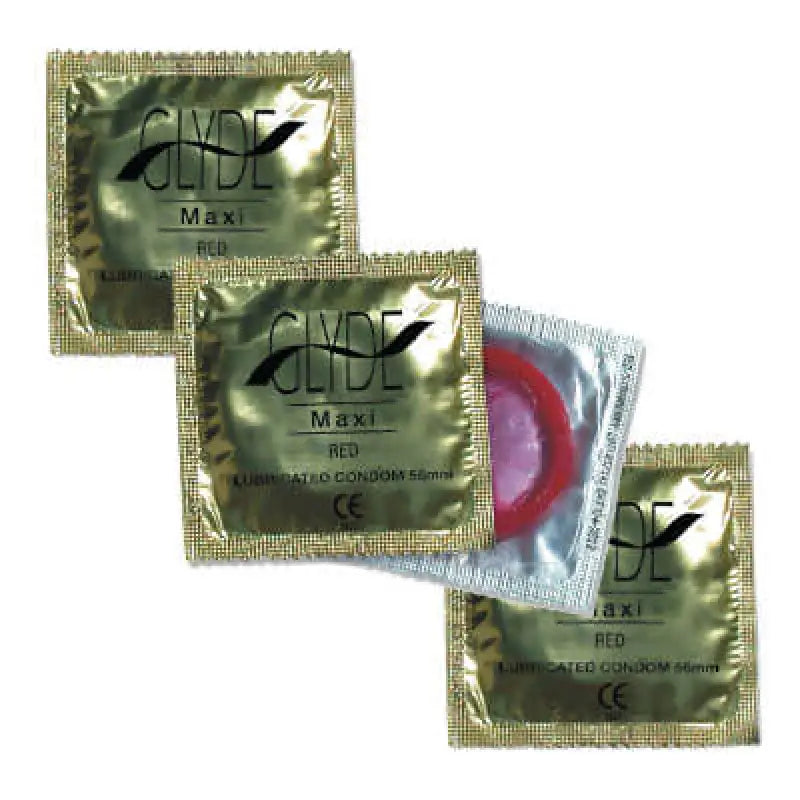 Glyde Ultra Maxi Red Vegan Condoms 100 Bulk Pack - Essentials