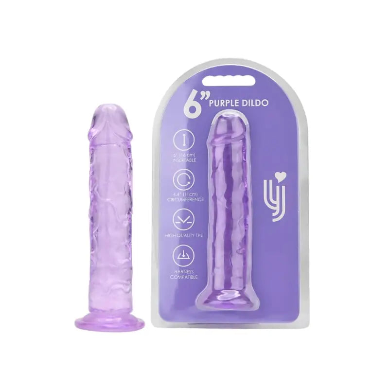 Loving Joy 6 Inch Suction Cup Dildo Purple Dildos