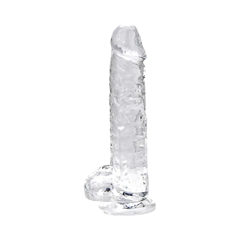 Loving Joy 7 Inch Dildo with Balls Clear Dildos