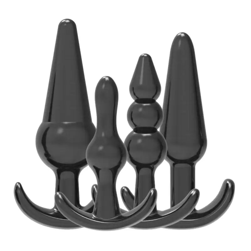 Loving Joy Butt Plug Training Kit Black Anal Sex Toys