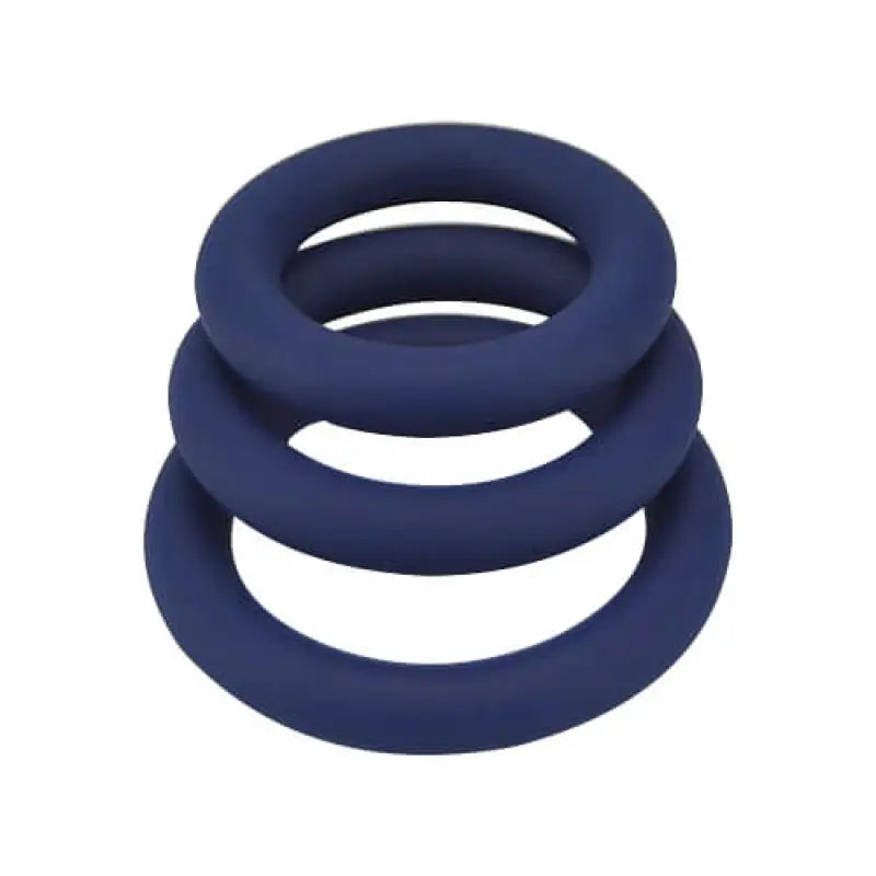Loving Joy Thick Silicone Cock Rings 3 Pack Sex Toys