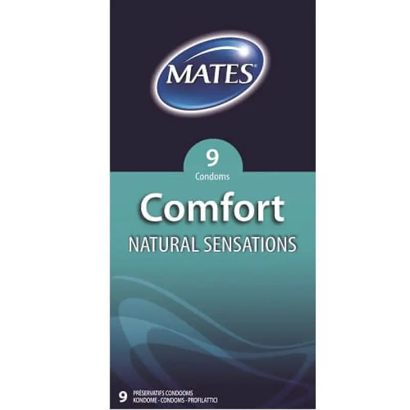Mates Comfort Natural Sensations Condoms 9 Pack Essentials
