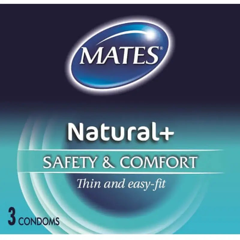 Mates Natural Condoms 3 Pack Essentials