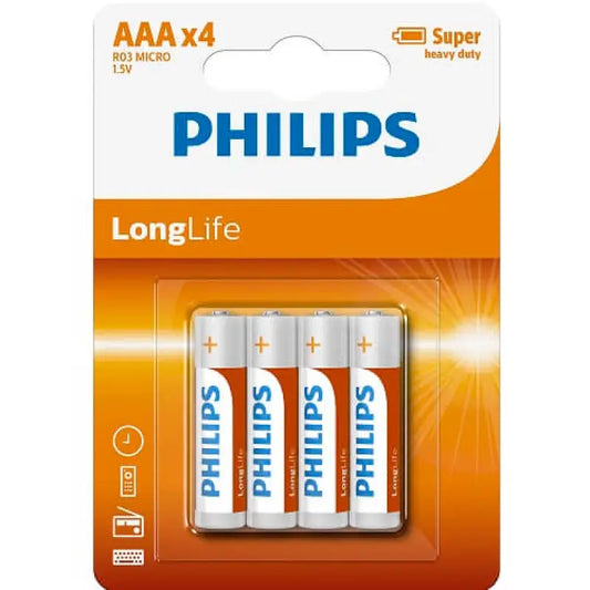 4 Pack AAA Size Batteries Essentials