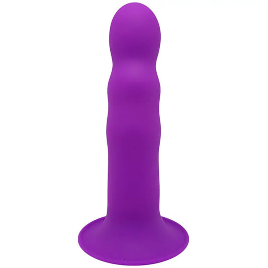 Adrien Lastic Cushioned Core Suction Cup Ribbed Silicone Dildo 7 Inch - Dildos