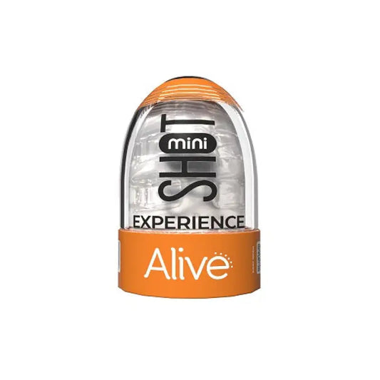 Alive Shot Mini Masturbator Transparent - Male Sex Toys