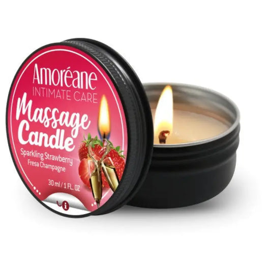 Amoreane Massage Candle Sparkling Strawberry Essentials