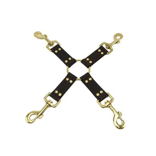 BOUND Nubuck Leather 4 Way Hog Tie Bondage Gear