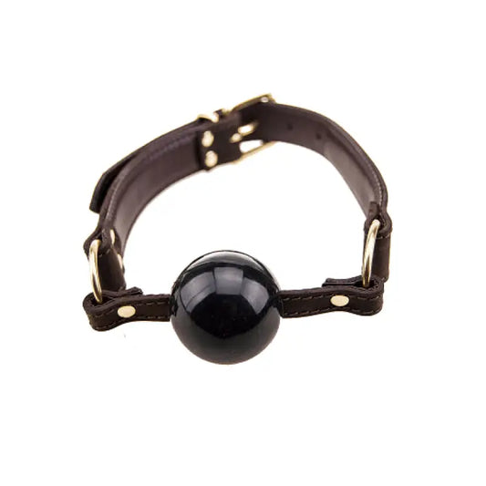 BOUND Nubuck Leather Solid Ball Gag Bondage Gear