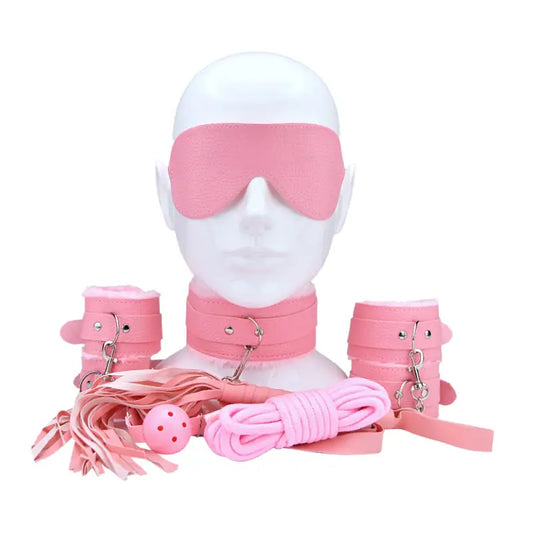 Bound to Play Beginner’s Bondage Kit Pink (8 Piece) Sex Toys
