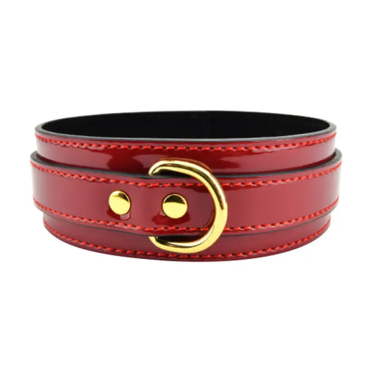 Bound to Please Red Bondage Collar - Bondage Gear