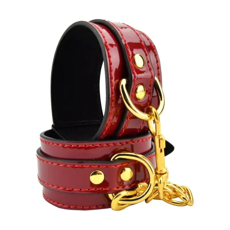Bound to Please Red Wrist Cuffs - Bondage Gear