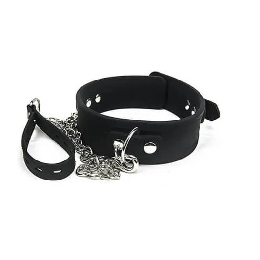 Bound to Please Silicone Collar and Lead Set Bondage Gear