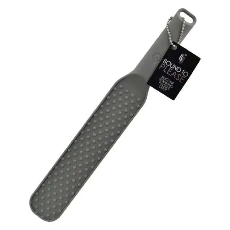 Bound to Please Silicone Spanking Paddle Grey - Bondage Gear