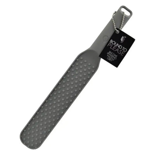 Bound to Please Silicone Spanking Paddle Grey - Bondage Gear