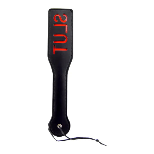 Bound to Please SLUT Spanking Paddle Black Bondage Gear