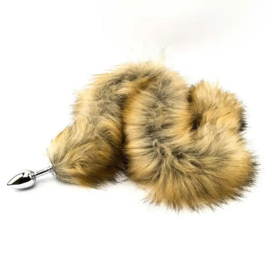 Furry Fantasy Red Fox Tail Butt Plug Anal Sex Toys