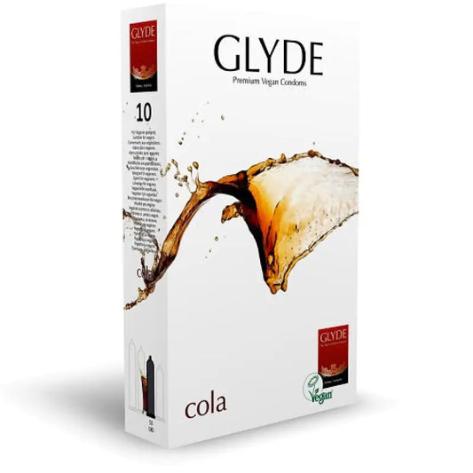 Glyde Ultra Cola Flavour Vegan Condoms 10 Pack Essentials