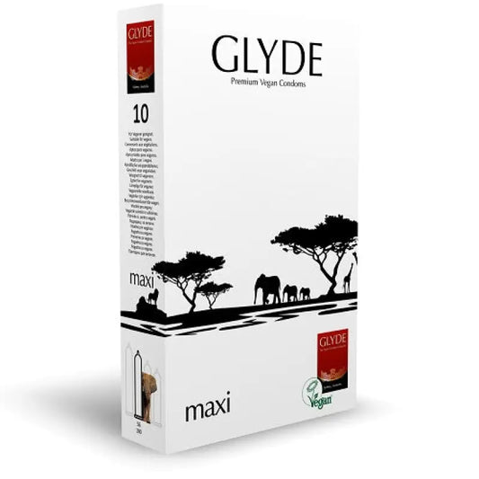 Glyde Ultra Maxi Vegan Condoms 10 Pack Essentials