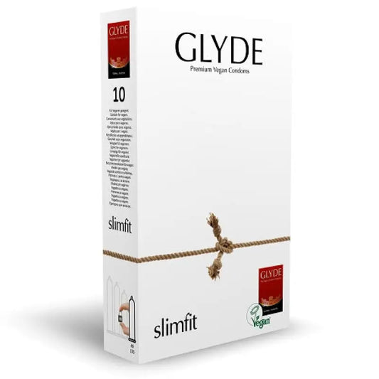 Glyde Ultra Slimfit Vegan Condoms 10 Pack Essentials