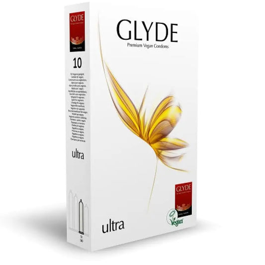 Glyde Ultra Vegan Condoms 10 Pack Essentials