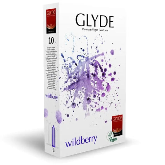 Glyde Ultra Wildberry Flavour Vegan Condoms 10 Pack - Essentials