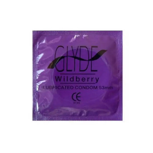 Glyde Ultra Wildberry Flavour Vegan Condoms 100 Bulk Pack - Essentials