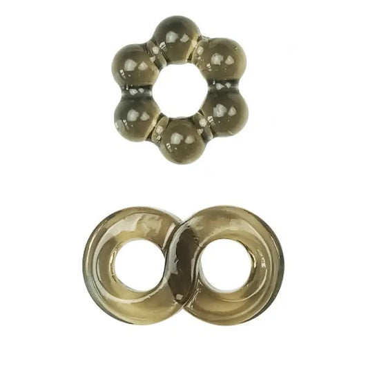 JoyRings Stamina Cock Ring Set (2 Pack) Sex Toys
