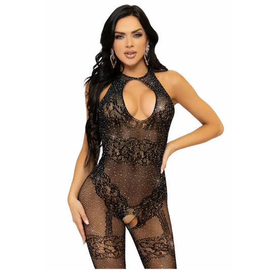 Leg Avenue Sparkle Seamless Bodystocking - Sexy Lingerie