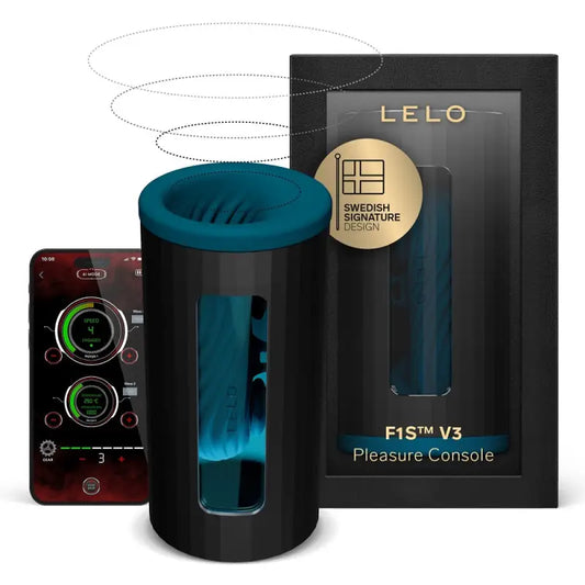 LELO F1S V3 AI Interactive Male Masturbator Blue - Male Sex Toys