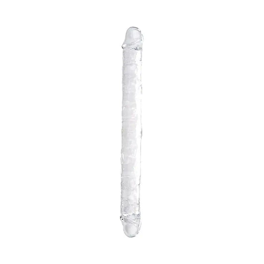Loving Joy 18 Inch Double Ended Dildo Clear - Dildos
