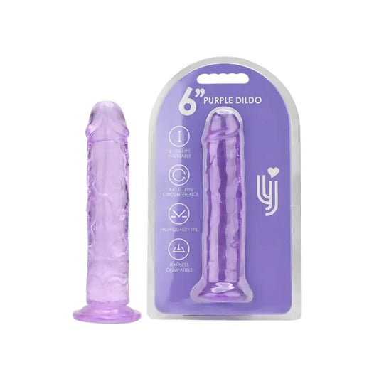 Loving Joy 6 Inch Suction Cup Dildo Purple Dildos