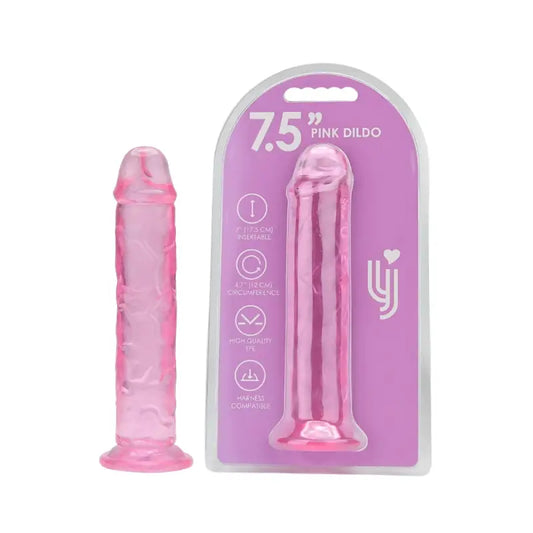 Loving Joy 7.5 Inch Suction Cup Dildo Pink Dildos