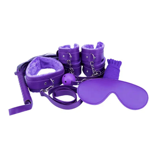 Loving Joy Beginner’s Bondage Kit Purple (8 Piece) - Bondage Gear