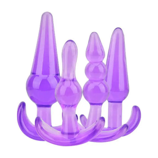 Loving Joy Butt Plug Training Kit Purple Anal Sex Toys