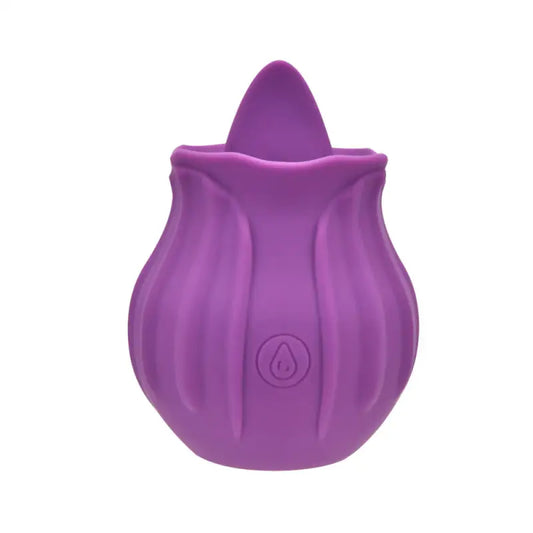 Loving Joy Rose Licking Clitoral Vibrator Purple Vibrators