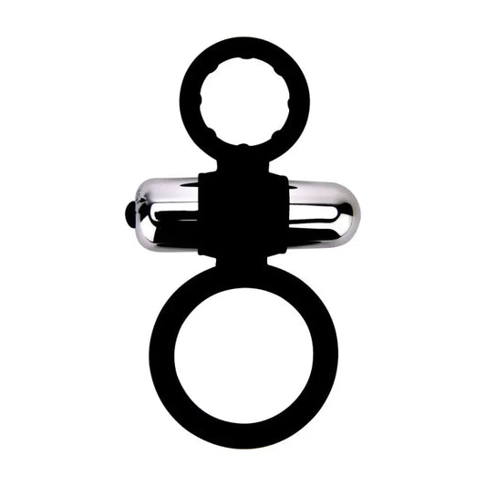 Loving Joy Silicone Vibrating Cock and Ball Ring Male Sex Toys