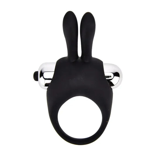 Loving Joy Silicone Vibrating Rabbit Cock Ring - Male Sex Toys