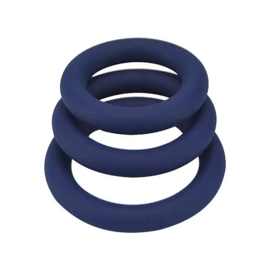 Loving Joy Thick Silicone Cock Rings 3 Pack Sex Toys