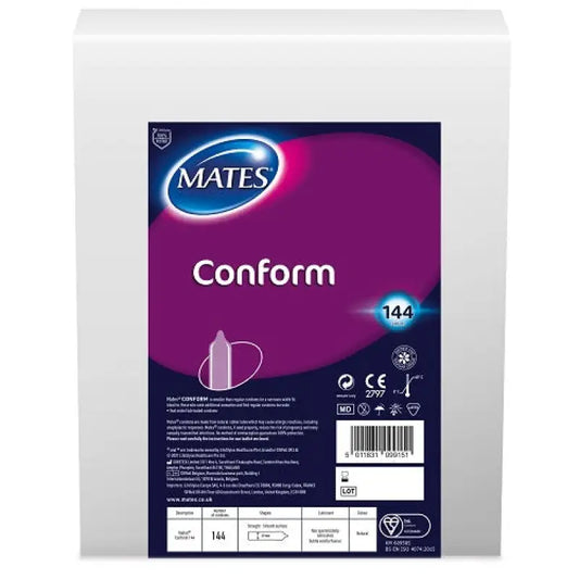 Mates Conform Condom BX144 Clinic Pack - Essentials