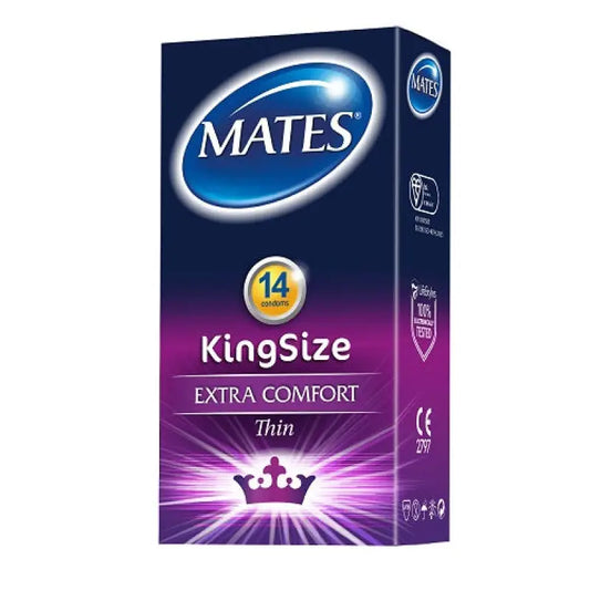 Mates King Size Condoms 14 Pack Essentials