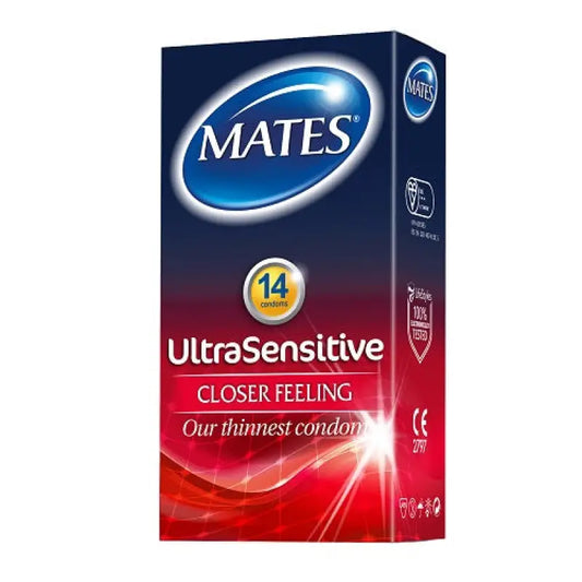 Mates Ultra Sensitive Condoms 14 Pack Essentials