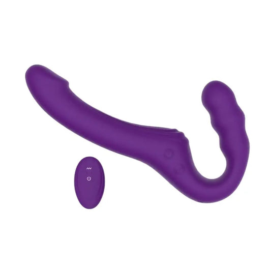 Mina Echo Remote Vibrating Strapless Strap On Vibrators